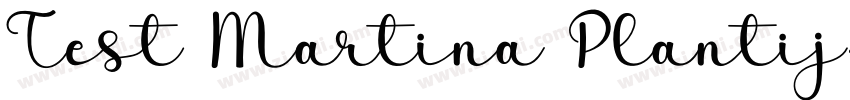 Test Martina Plantij字体转换